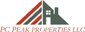 Mountain style logo for PC Peak Properties